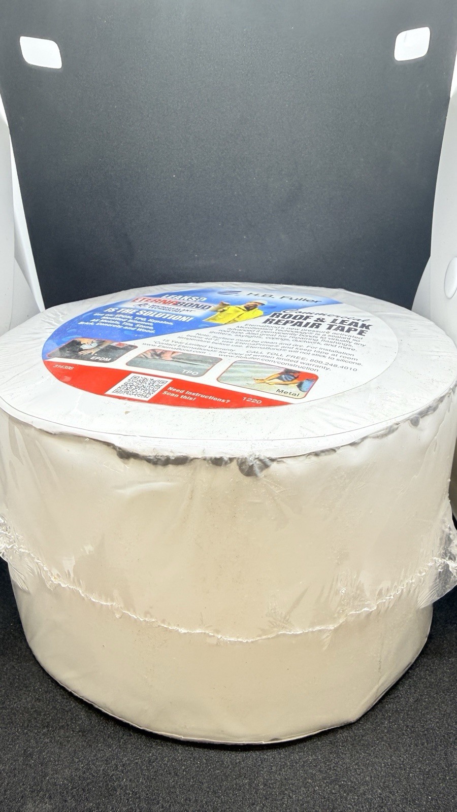 (open box) EternaBond Roof Repair Tape Waterproof RV 4″ x 50» White Seal Tape