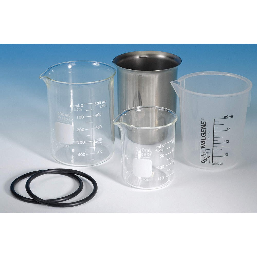 BRANSON 000-140-004 Beaker,600 mL,112 mm H 20KN73