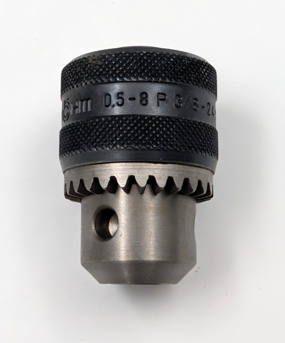ROHM Prima Drill Chuck – 3/8″-24 #72628 – 0.5-8mm Cap – New – Made in Germany