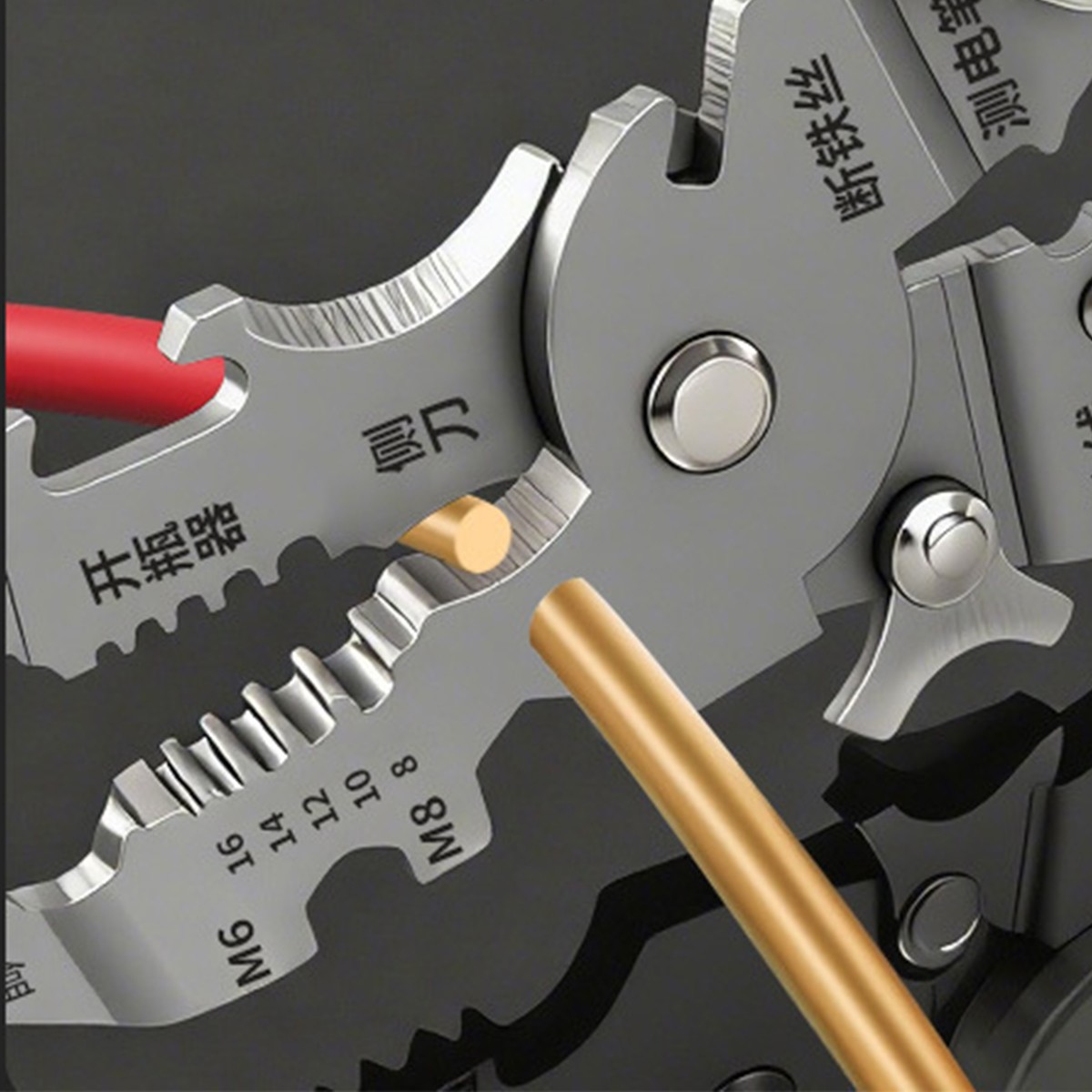 14 In 1 Wire Stripper Wire Stripping Tool with Voltage Tester Cable Cutters