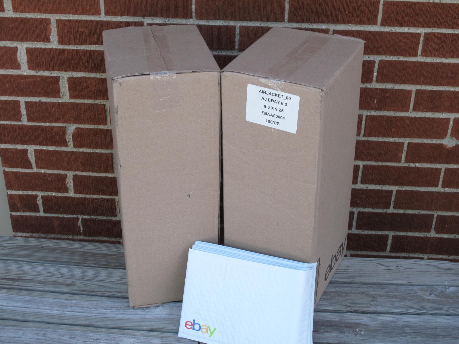 100 – eBay 6.5″ x 9.25″ Padded Shipping Envelopes Air Jacket Bubble Mailers NEW