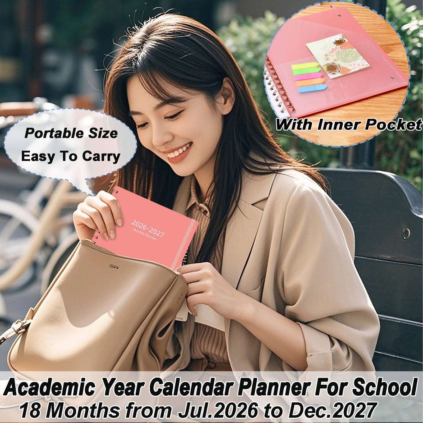 2026-2027 Monthly Planner (7.6» x 9.6»), 18 Months Agenda Planner from Jul …