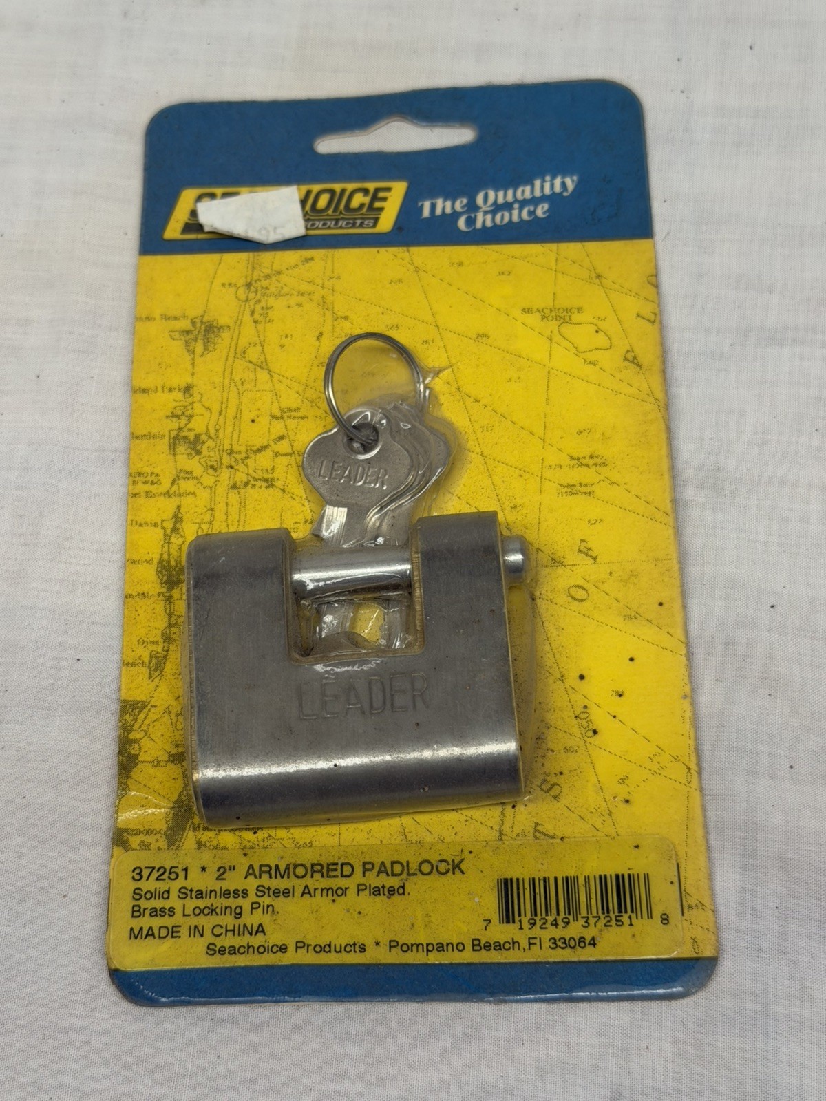 Seachoice Boat Trailer Stainless Steel 2” Armored Padlock Part No. 37251