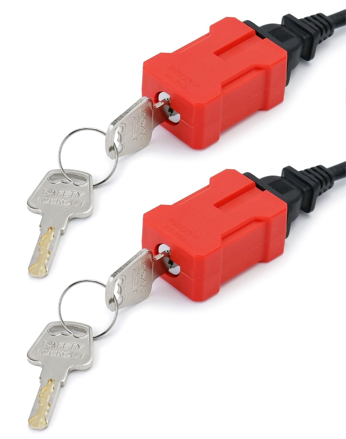 Electrical Cord Plug Lockout Device For Electrical Cord, 2 Pack Plug Locking