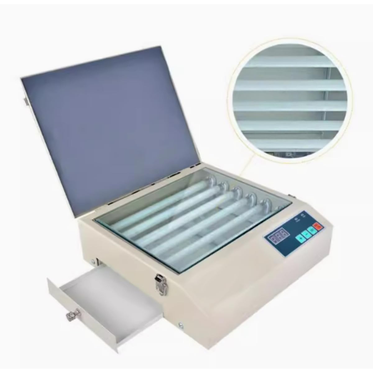 INTBUYING 110V Digital Drawer UV Exposure Unit Plate Making with 8 pcs A4