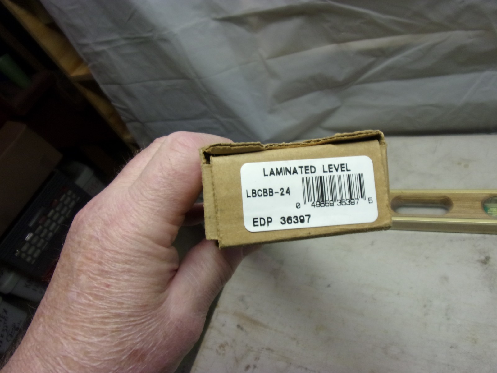 STARRETT 24″ Brass Bound Laminated Mahogany Builders & Contractors Level NOS