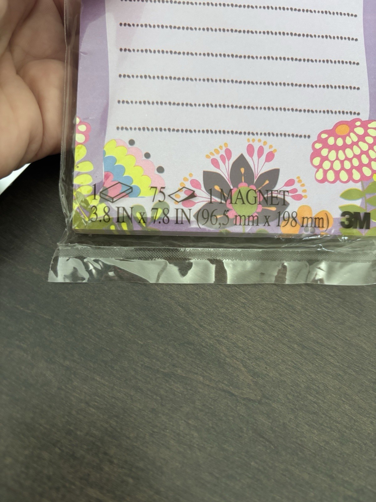 Post-it Brand Notes with Magnet – Purple – 75 Sheets New Super Sticky