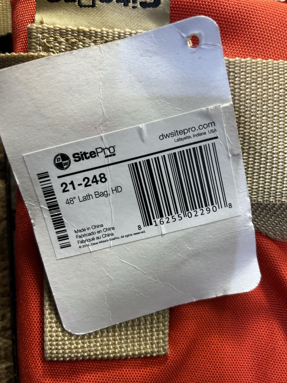 SitePro 48 Inch (120cm) 21-248 Heavy Duty Lath Bag