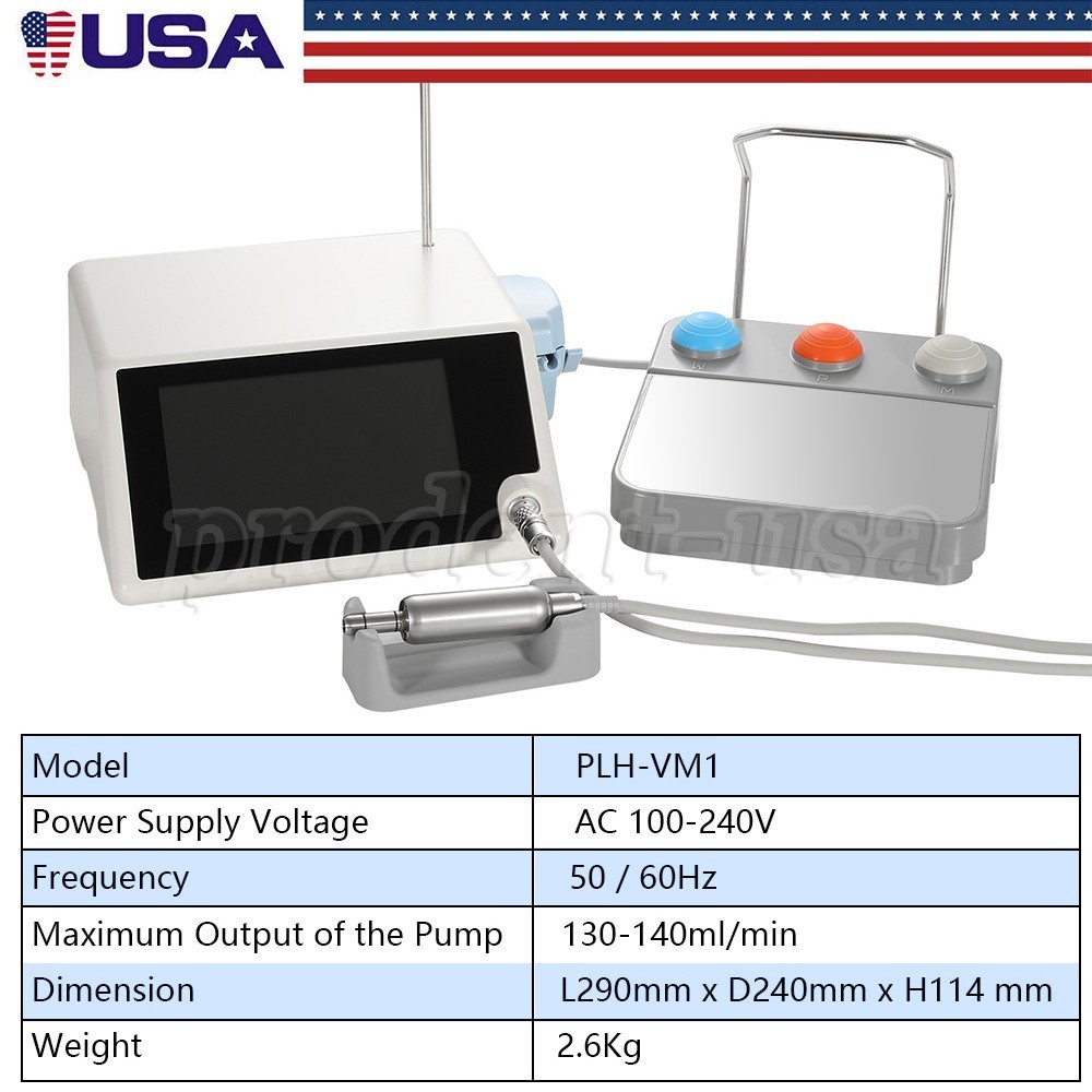 Dental Surgical Brushless LED Implant Motor System Touch Sreen&20:1 Contra Angle
