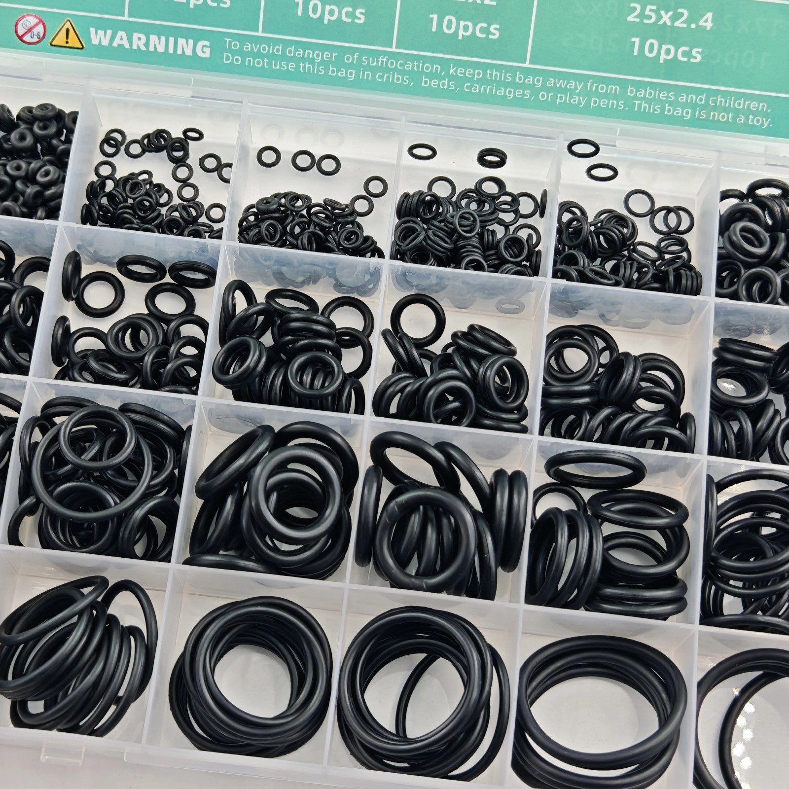 1020PCS O-Ring Assortment Kit | 20 Metric Sizes for Car Repair, Faucet, Air, Gas