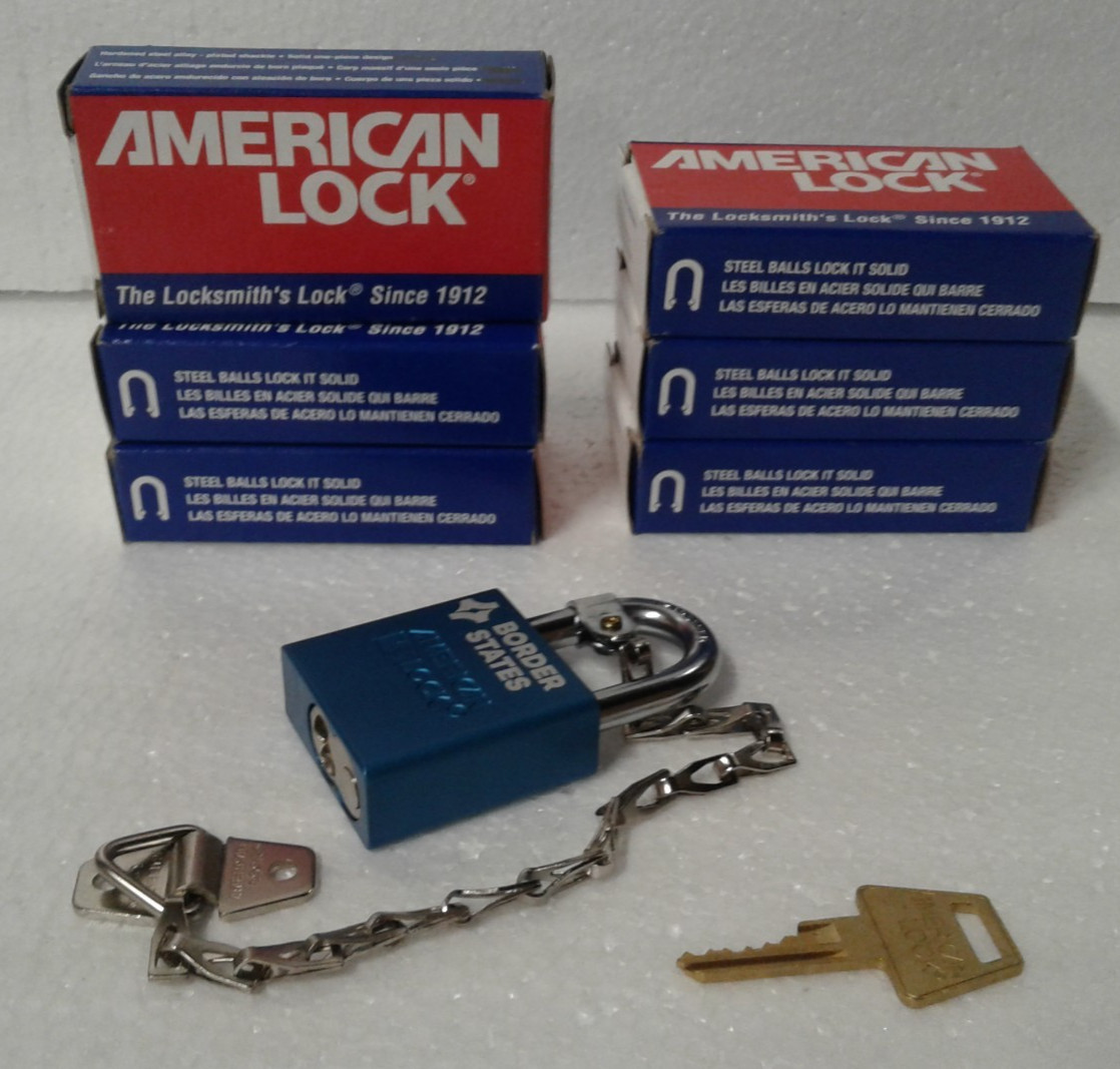 Lot of 6 Master Lock Company A1 American Lock 1-3/4″ Alum. Body Padlock – New