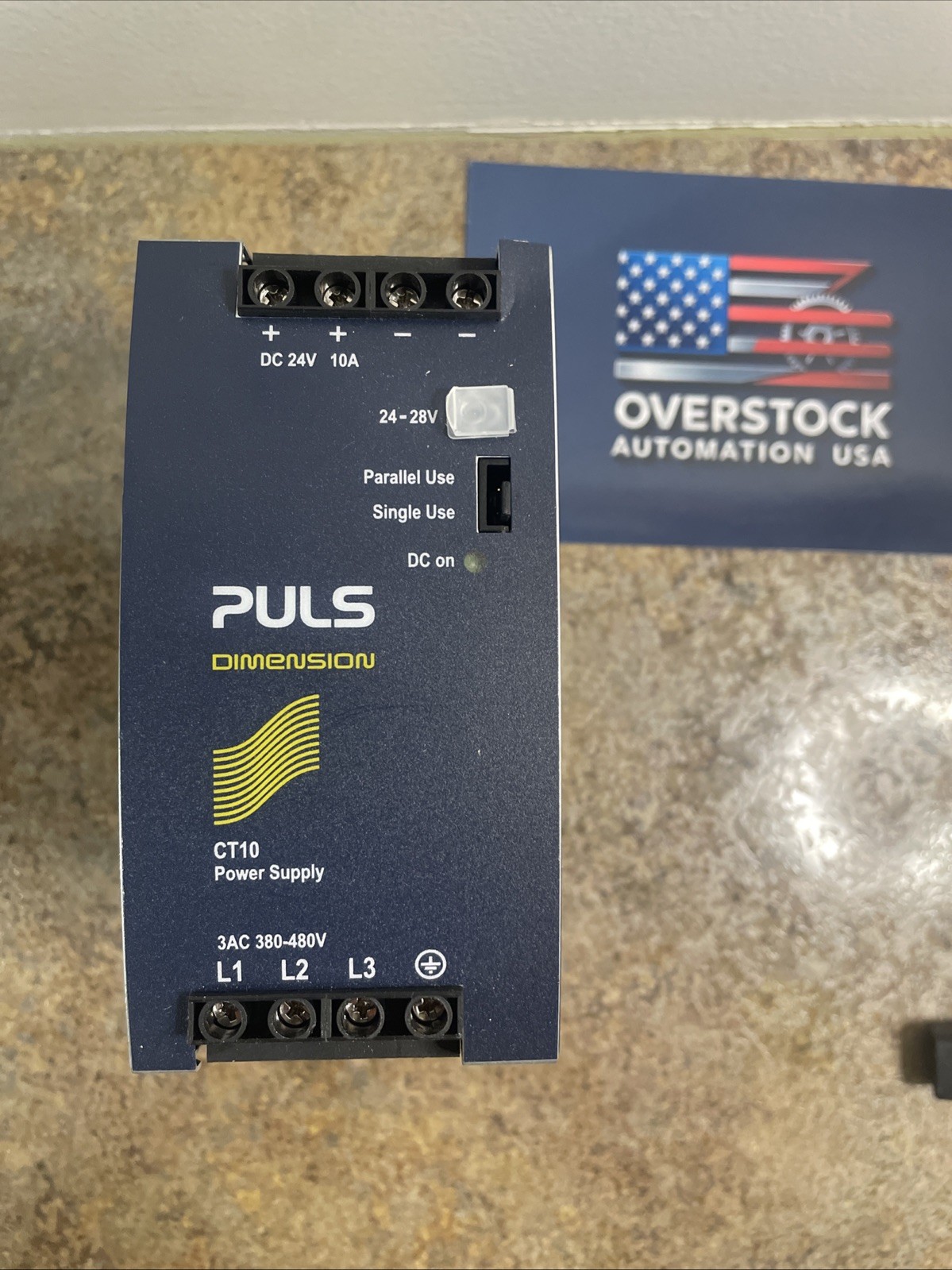 Puls CT10.241 CT10 Power Supply 24V Out, 10Amp, 240w, 3 phase 380-480VAC in
