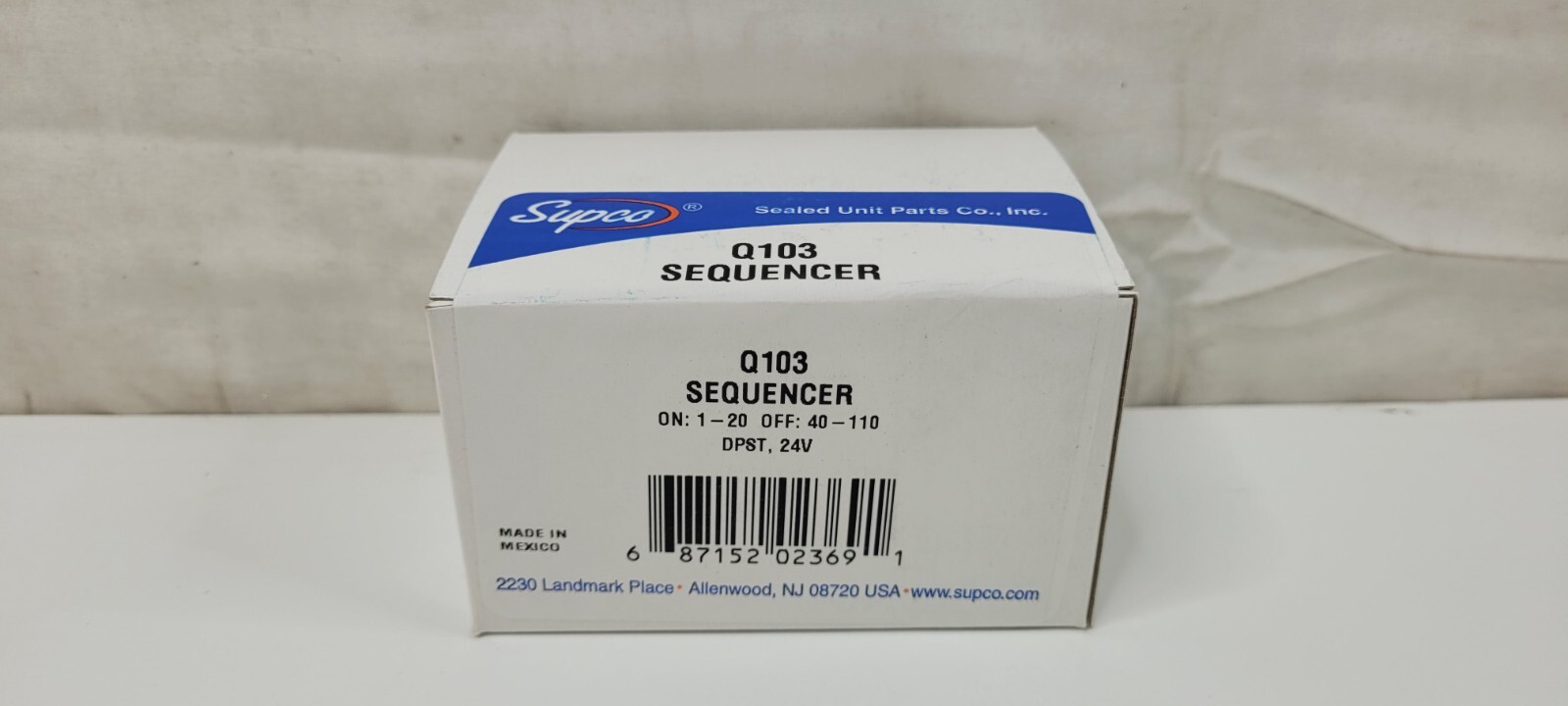 Supco Q103 DPDT 24V Heat Sequencer – 24A34-3, 32244, 33844, HS24A343, 611-244
