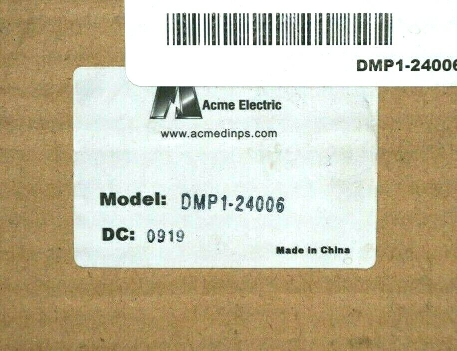NEW ACME ELECTRIC DMP1-24006 POWER SUPPLY DMP124006