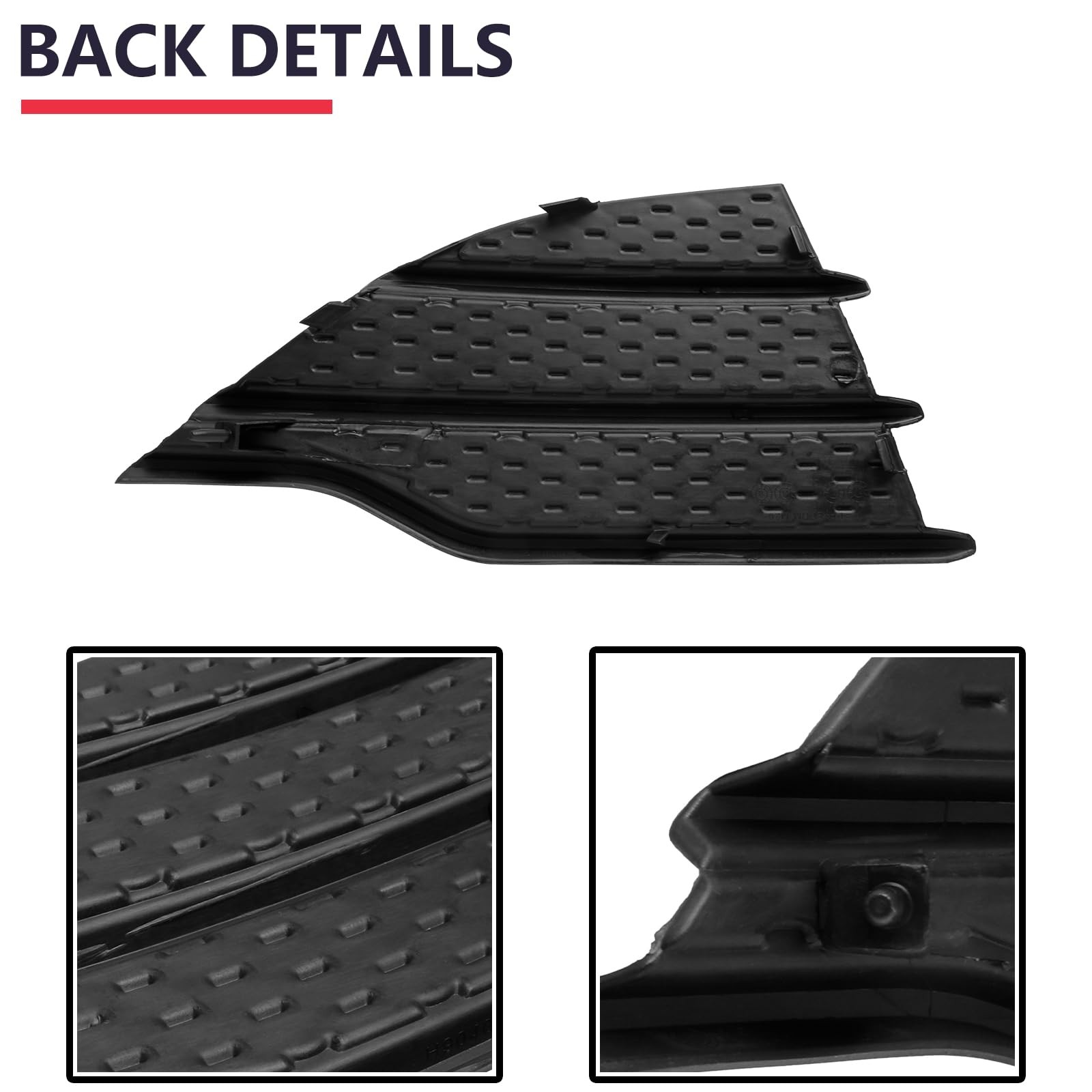 Front Lower Bumper Cover Insert Fog Lamp Trim Driver LH 2013-2016 Ford Escape