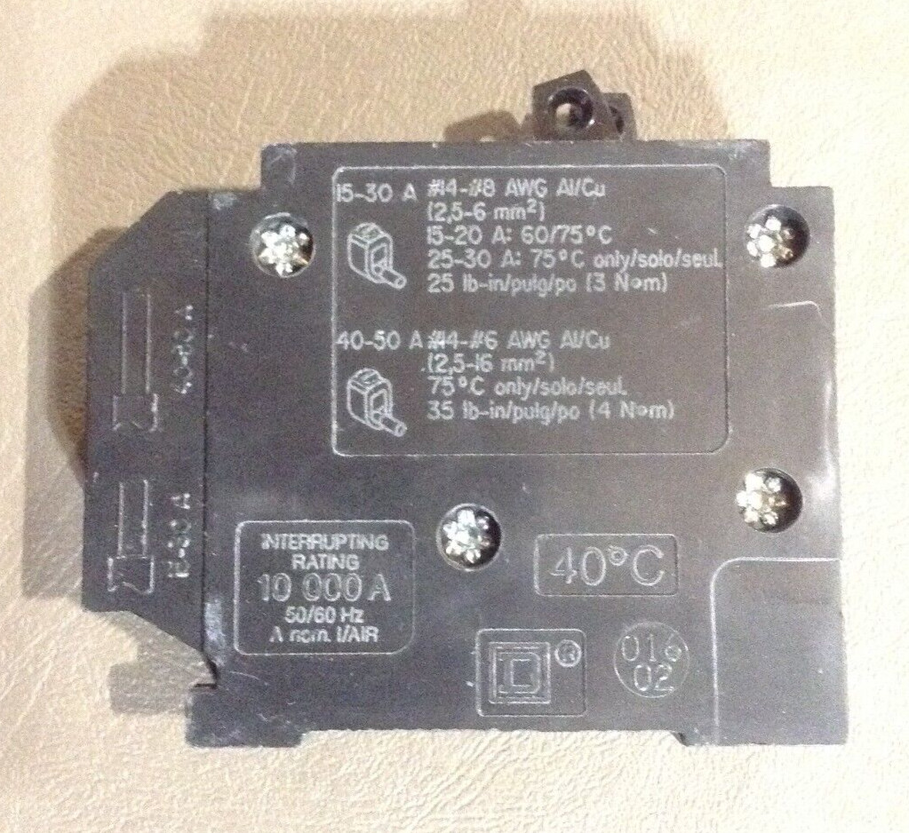 SQUARE D HOMT3020 TANDEM CIRCUIT BREAKER 1-POLE 30A, 1-POLE 20A 120/240V