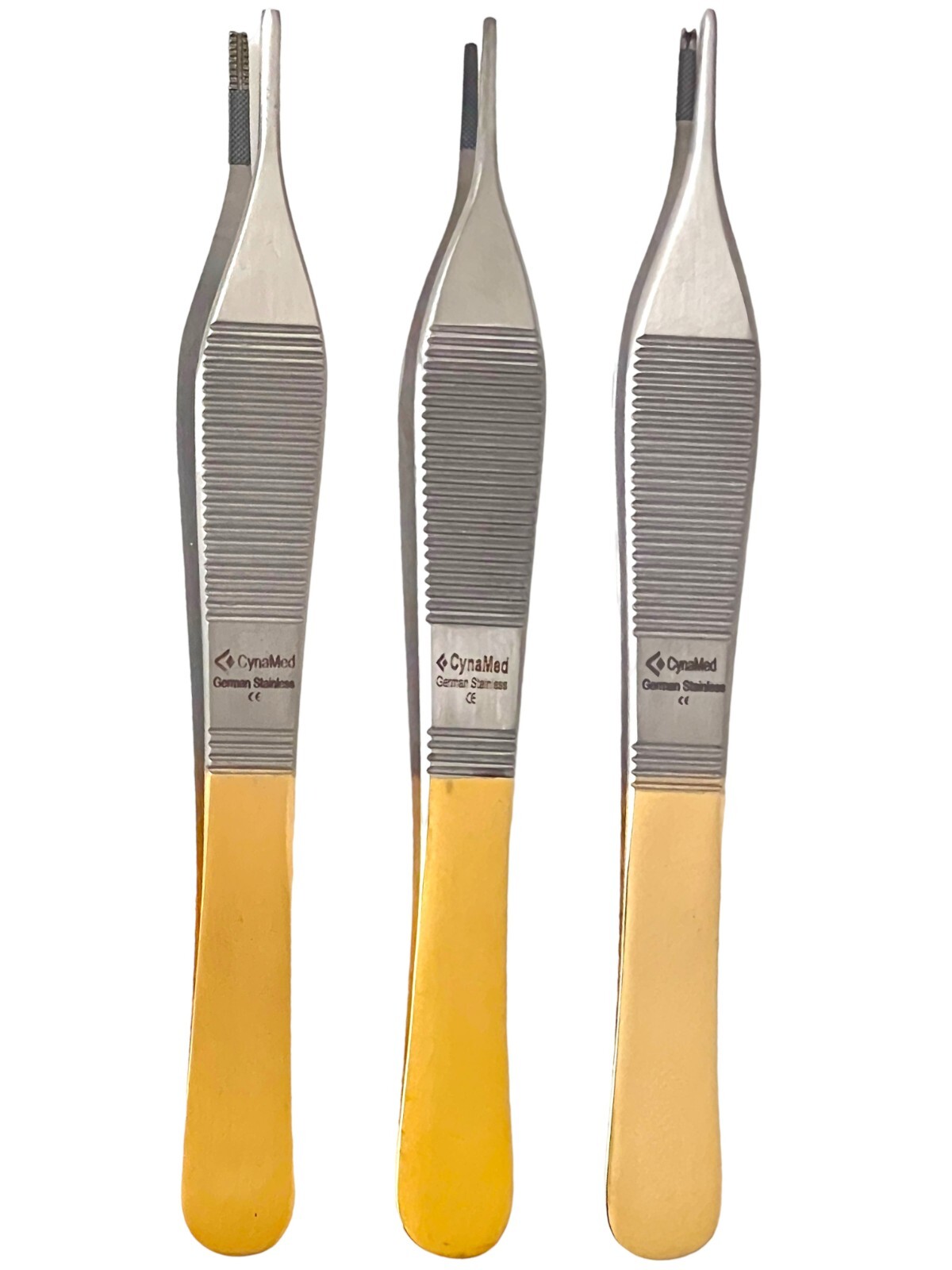 German T/C Adson Tissue Forceps 1×2 Rat Tooth,Brown ,Serrated Teeth Surgical Ins