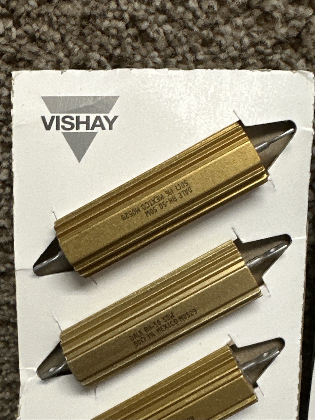Pack Of 10 New Vishay Dale RH-50 50W 50 Ohm Resistor Unit