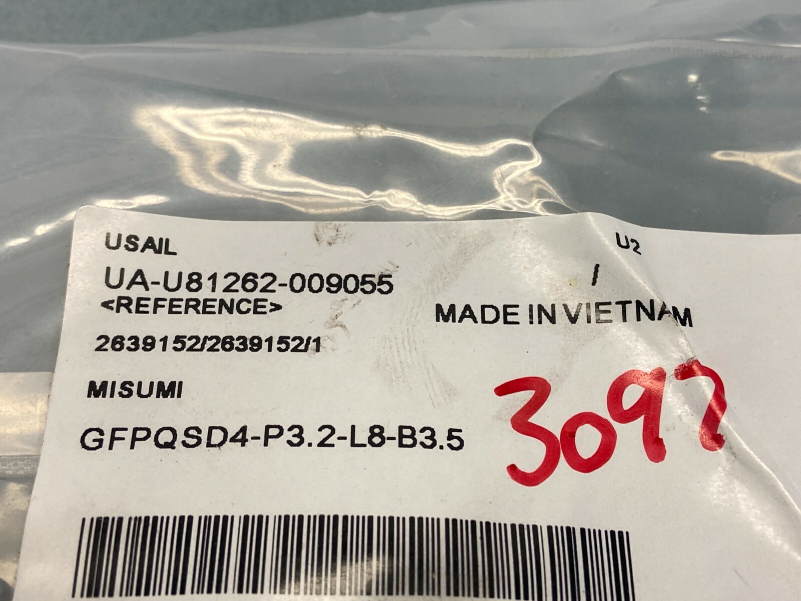 MiSUMI GFPQSD4-P3.2-L8-B3.5 Locating Pin Spherical Tip 4mm OD PKG OF 10