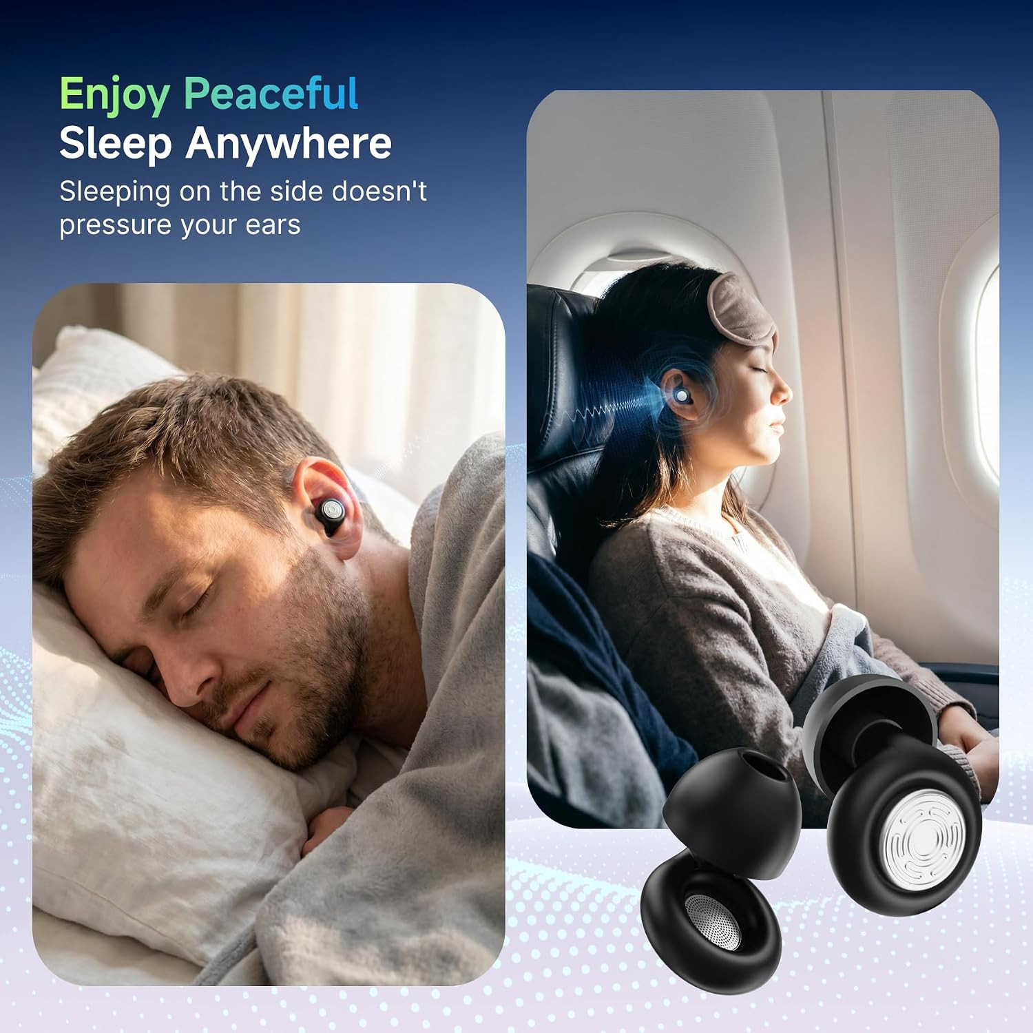 52Db Ear Plugs for Sleeping Noise Reduction Earplugs for Snoring with Case | Sof