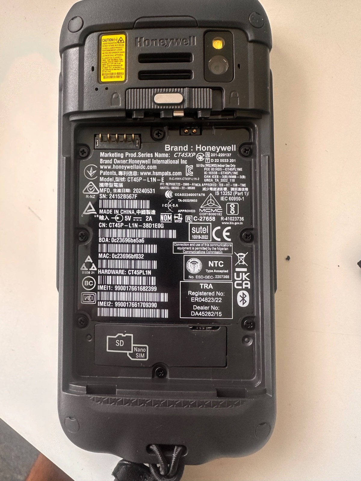 honeywell ct45-l1n-38d1e0g