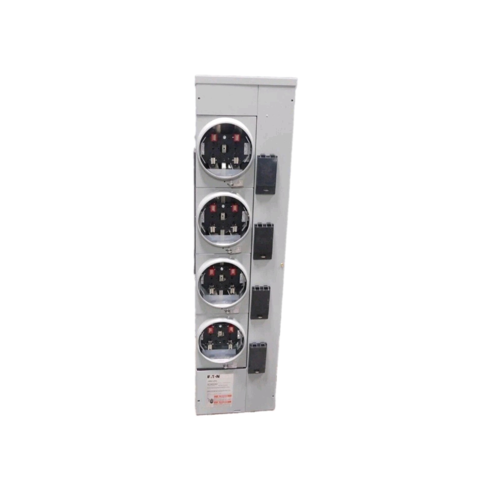Eaton 4-Gang Meter Pak 1MM412RRL Amp Main 125A Ringless 1Ph 4 Jaw