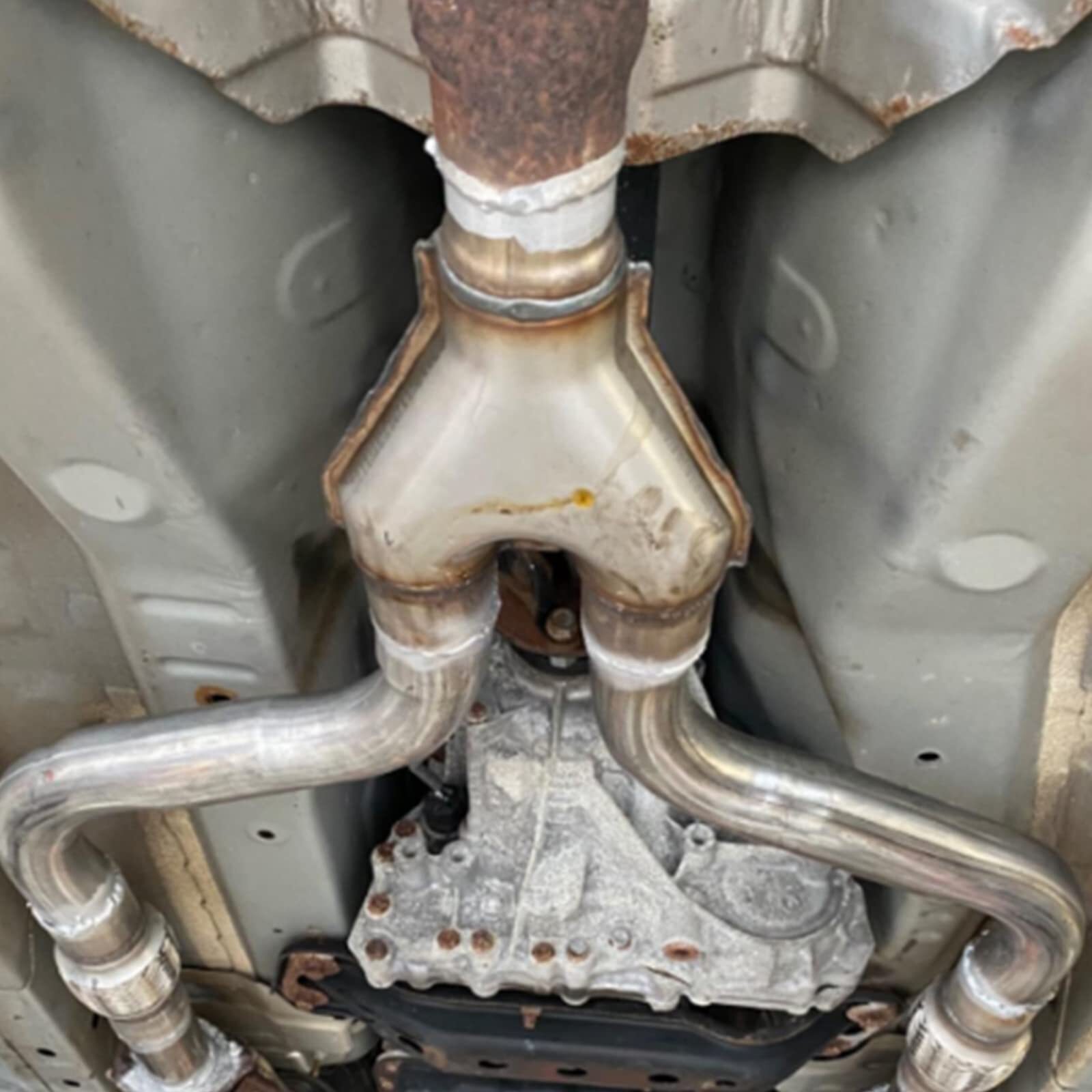 X-Pipe Y-Pipe Exhaust Adapter Connector 2”/2.25”/2.5”/2.75”/3” Single/Dual