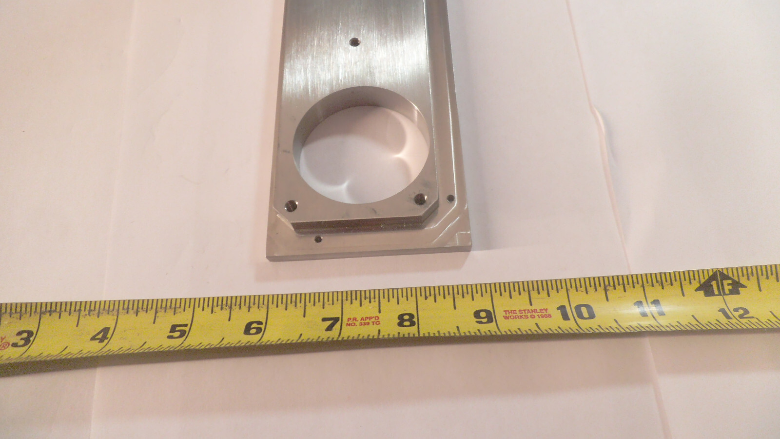 Stainless Steel plate or bracket 10-3/4″ x 2-7/8″ x 1/2″ thick