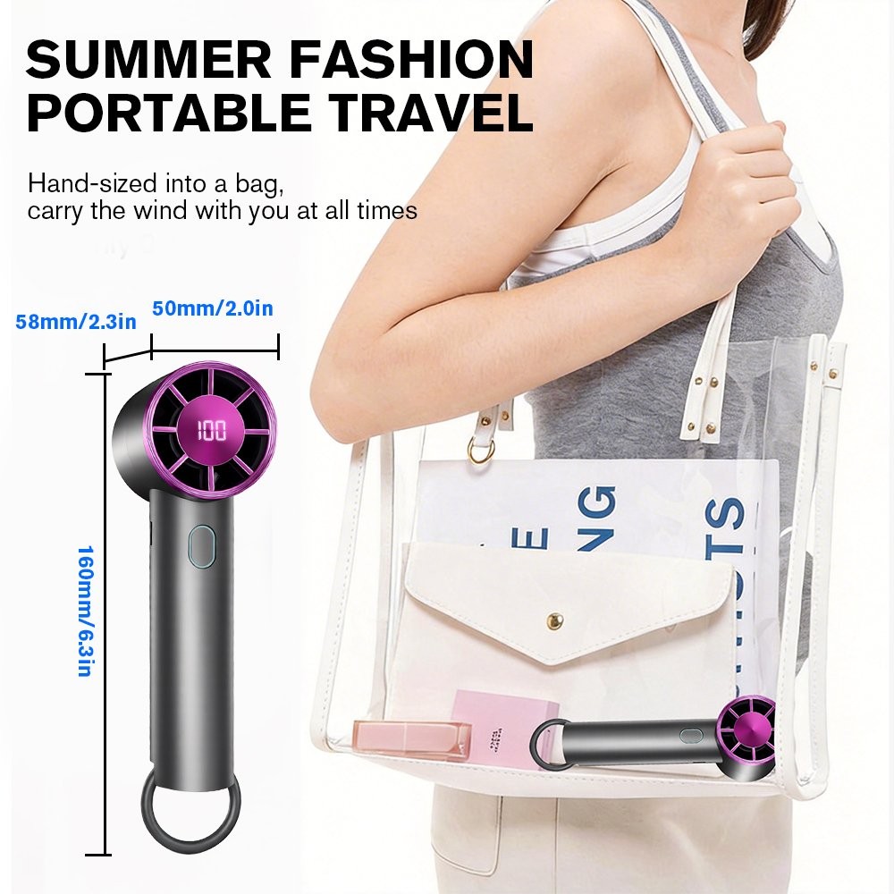 USB Handheld Fan Rechargeable Portable Mini Hand Held Small Fans Cooler US