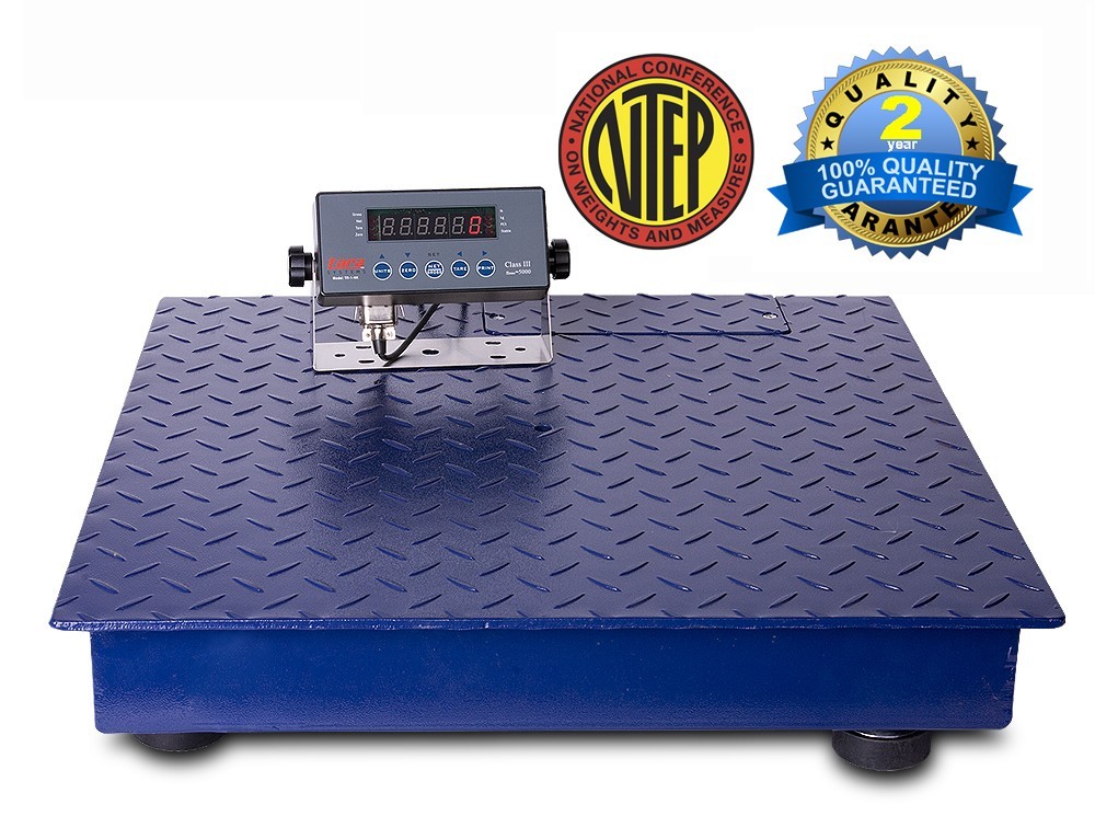 New Floor Scale 48″X48″ (4’x4′) NTEP Legal for trade 5000 X 1 lb / Indicator