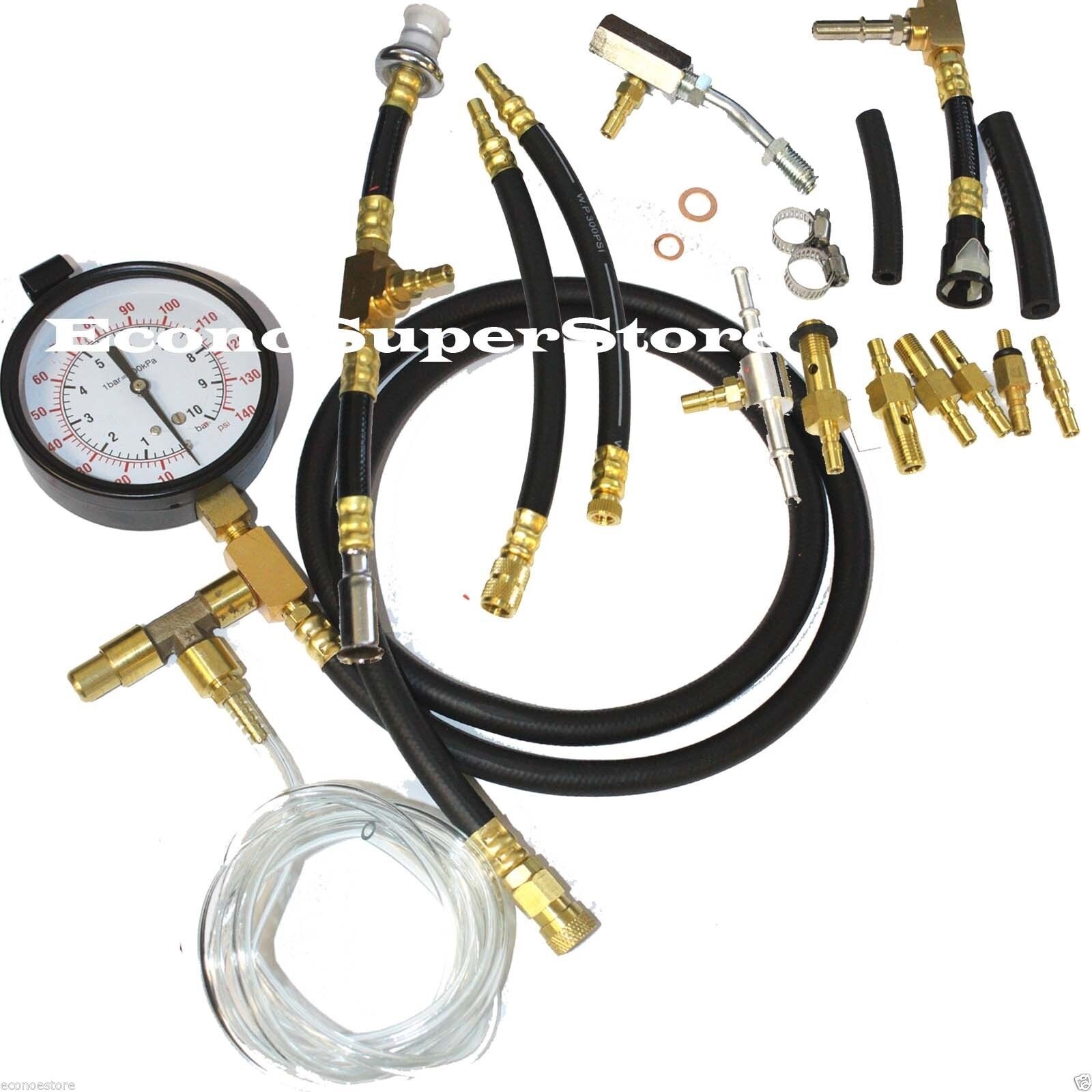 Fuel Injection System Pressure Tester Dianogstic Kit 4 GM FORD CHRYSLER Import