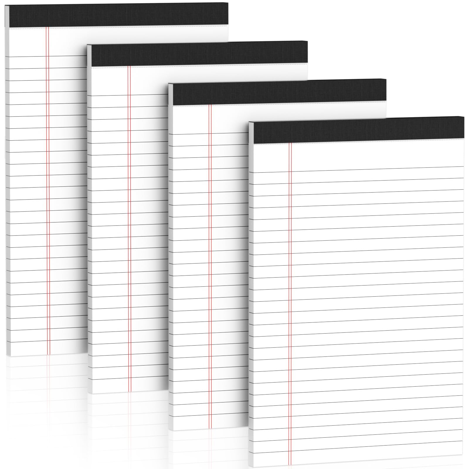 Nichela 5″ x 8″ Note Pads 4 Pack of Legal 21lb Notepad 5×8 Inch, White