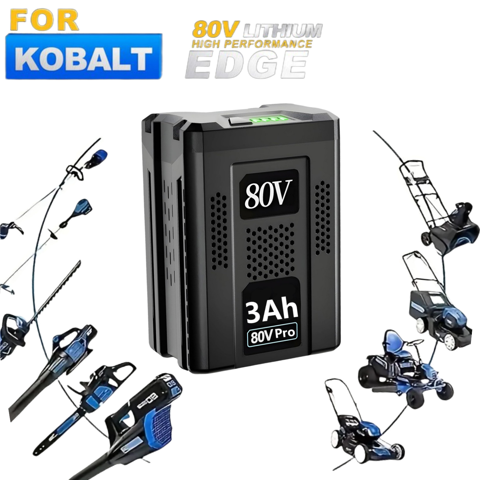 100% 3.0Ah 80V Max Lithium Ion Battery for Kobalt KB280-06 KB2580-06 KB680-06