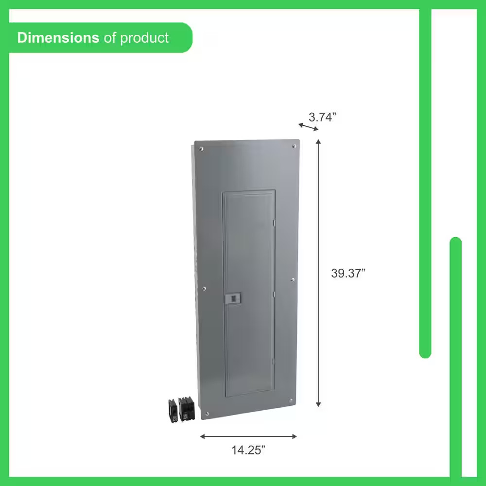 Square D Main Breaker 200 Amp 40-Space 80-Circuit Plug-On Neutral Load Center