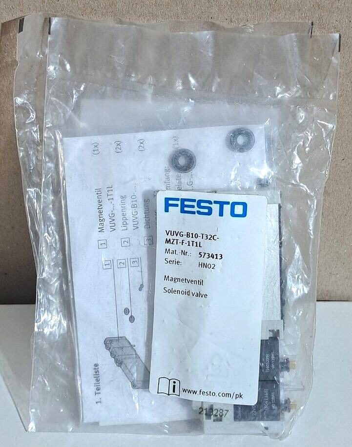Festo VUVG-B10-T32C-MZT-F-1T1L solenoid valve 1 PCS #AD1612#