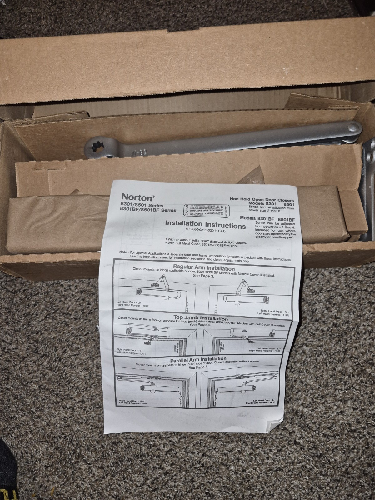 Norton 8501BF Commercial Door Hardware