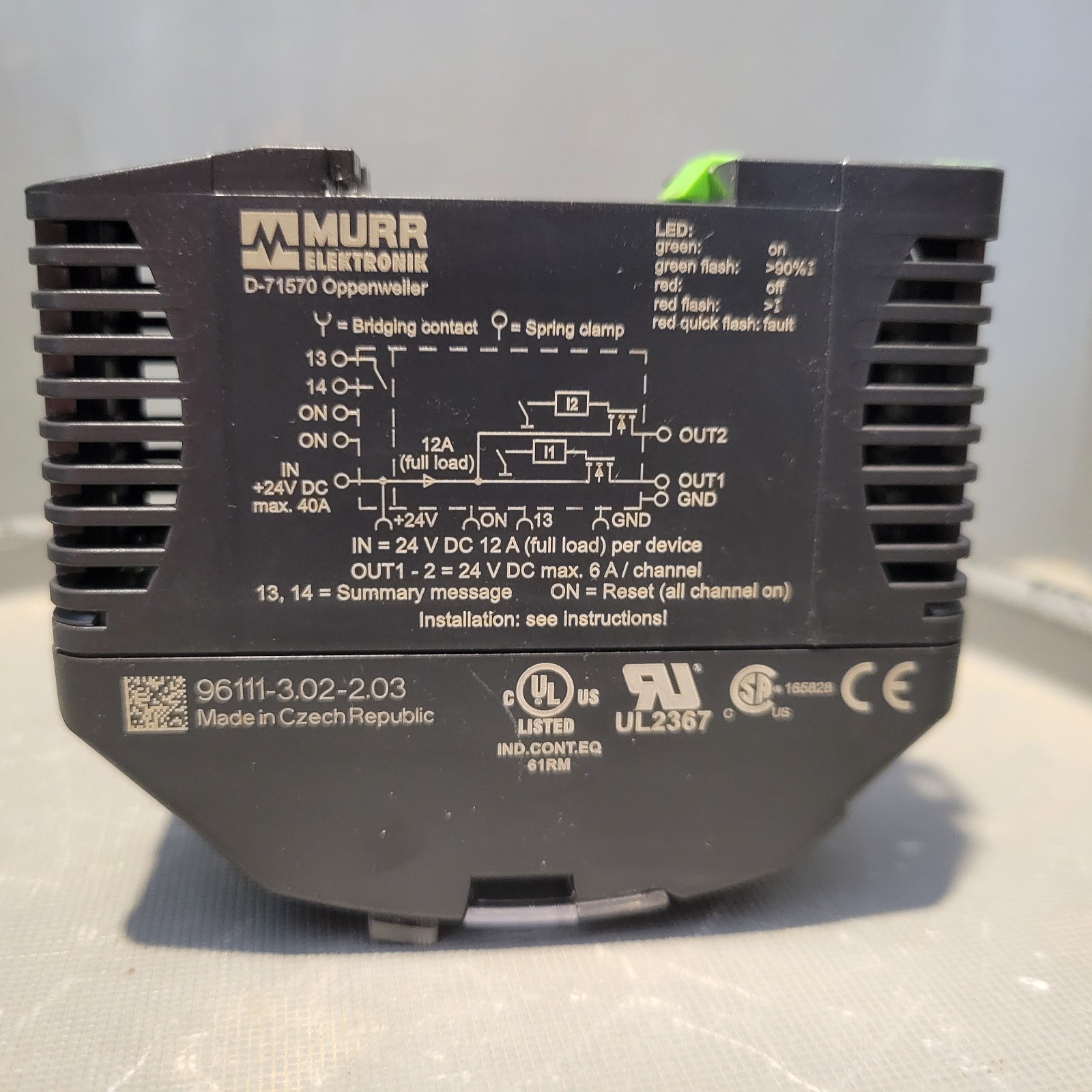 Murr Elektronik MICO 2.6 Current Monitor Relay, D-71570, 96111-3.02-2.03