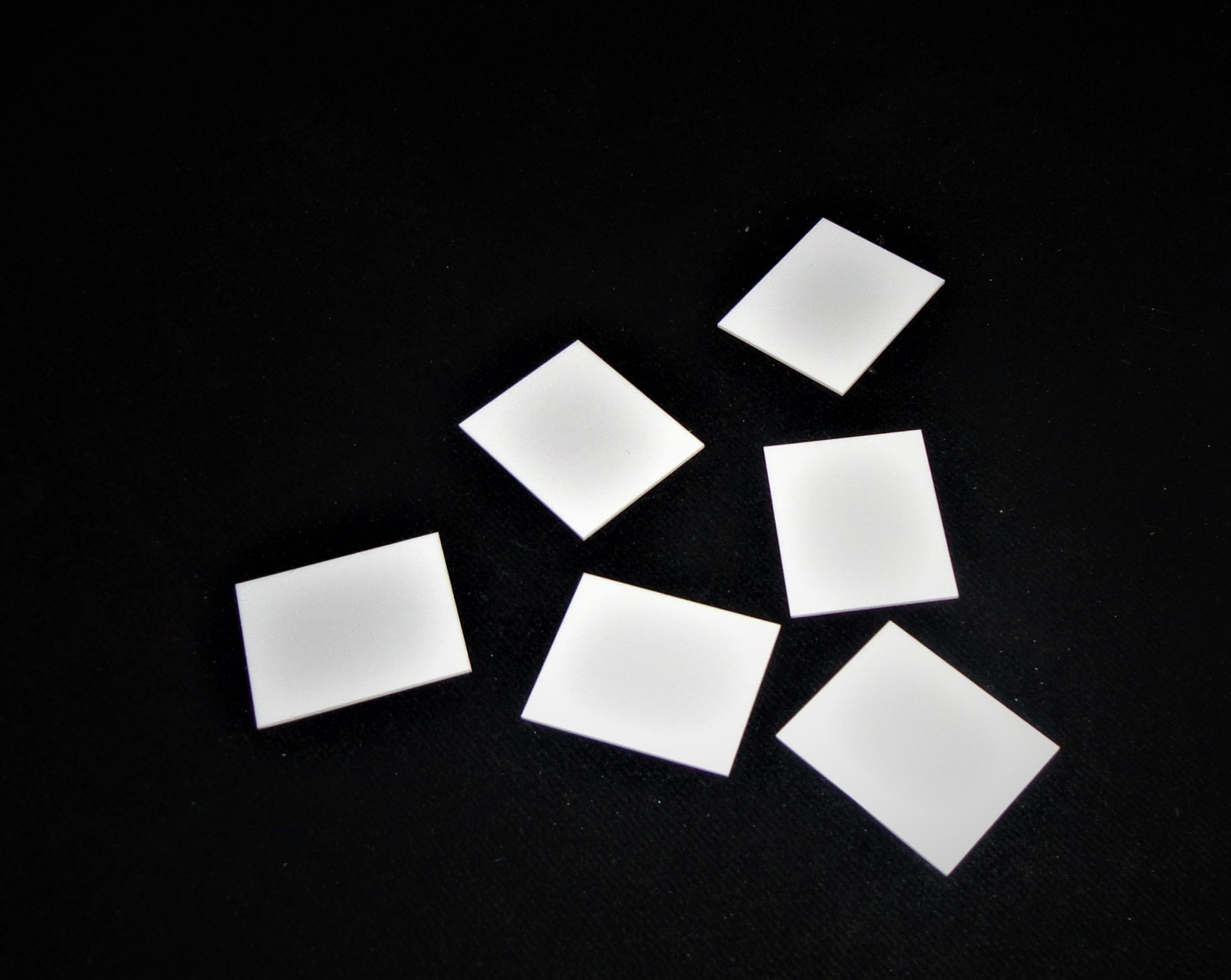 115 mm x 100 mm x 0.625 mm THICK ALUMINA CERAMIC SUBSTRATE 98.0 % No.: 514