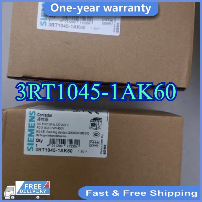 3RT1045-1AK60 Siemens 80A 120V/60Hz Contactor – White/Black