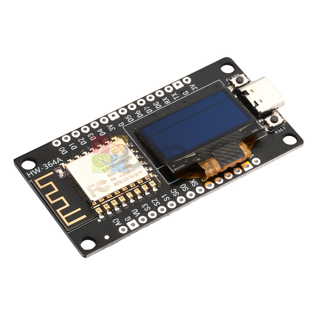 NodeMCU ESP8266 ESP-12F WiFi Development Board Module ESP 8266 with 0.96″ OLED