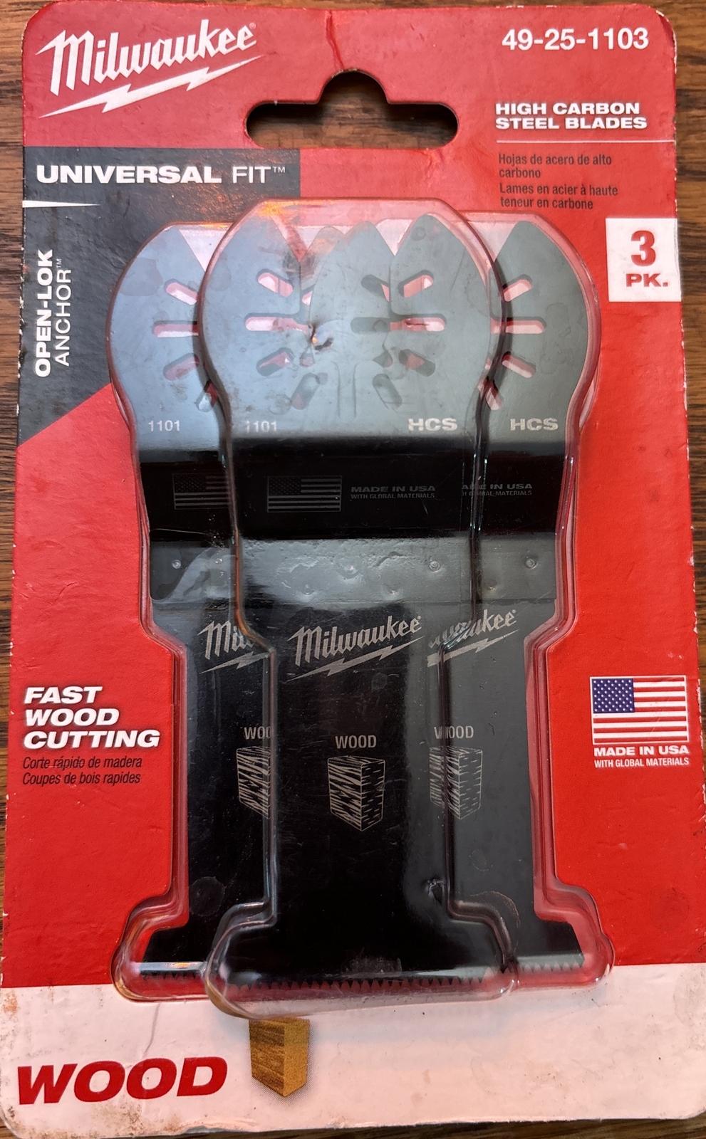 Milwaukee (49-25-1103) Cutting Tool – Black, 3 Pack