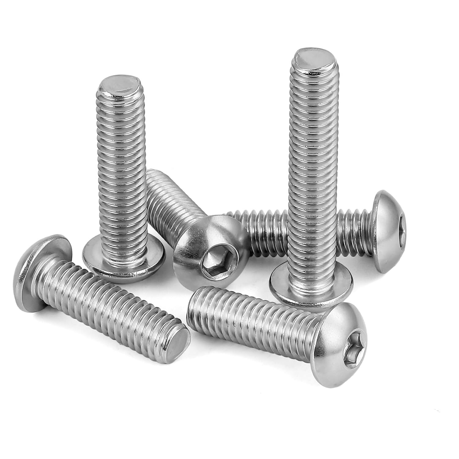 1410PCS M3 Hex Button Head Socket Cap Bolts Screws Washers Nuts Assortment Kits