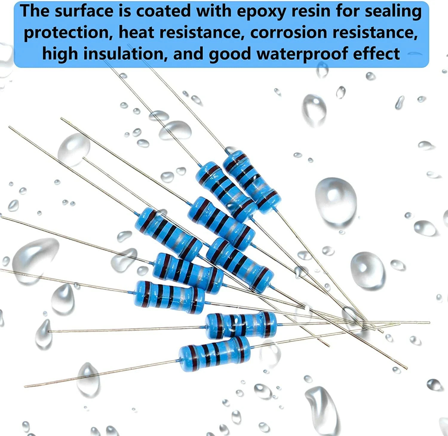 50 PCS 1/2 w(0.5 watt) 1% metal film resistors