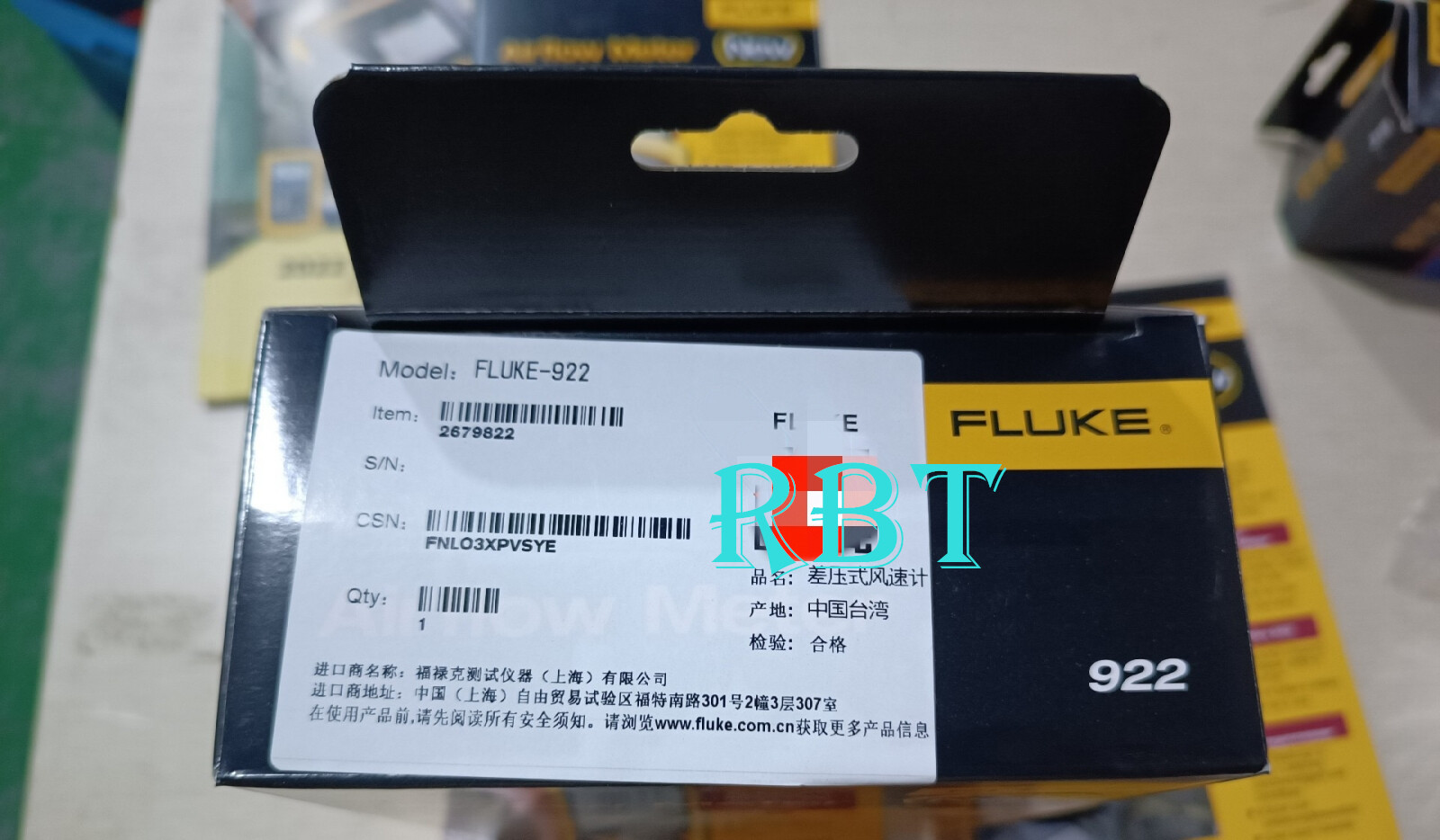 Fluke 922 Differential Pressure Anemometer brand new