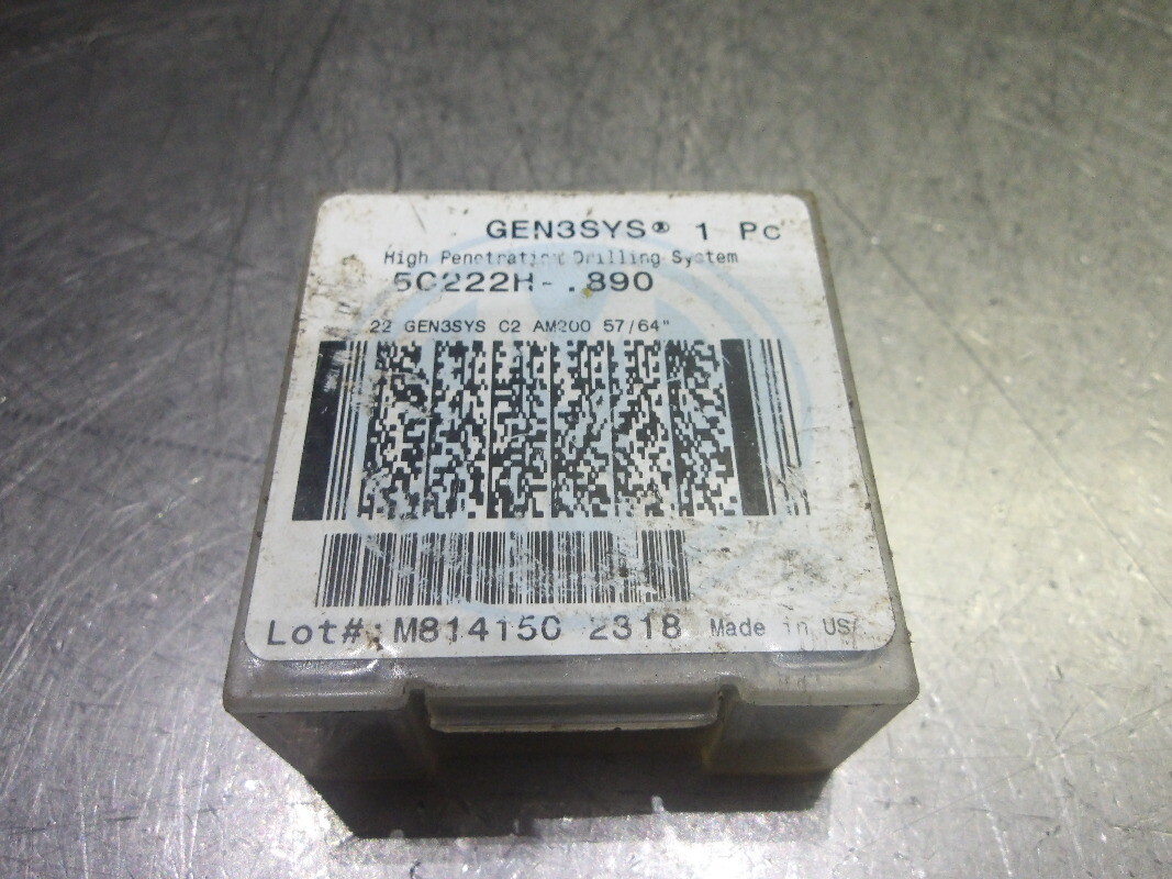 AMEC GEN3SYS 22 57/64″ Carbide Drill Tip Insert QTY1 5C222H-.890 (LOC2688C)