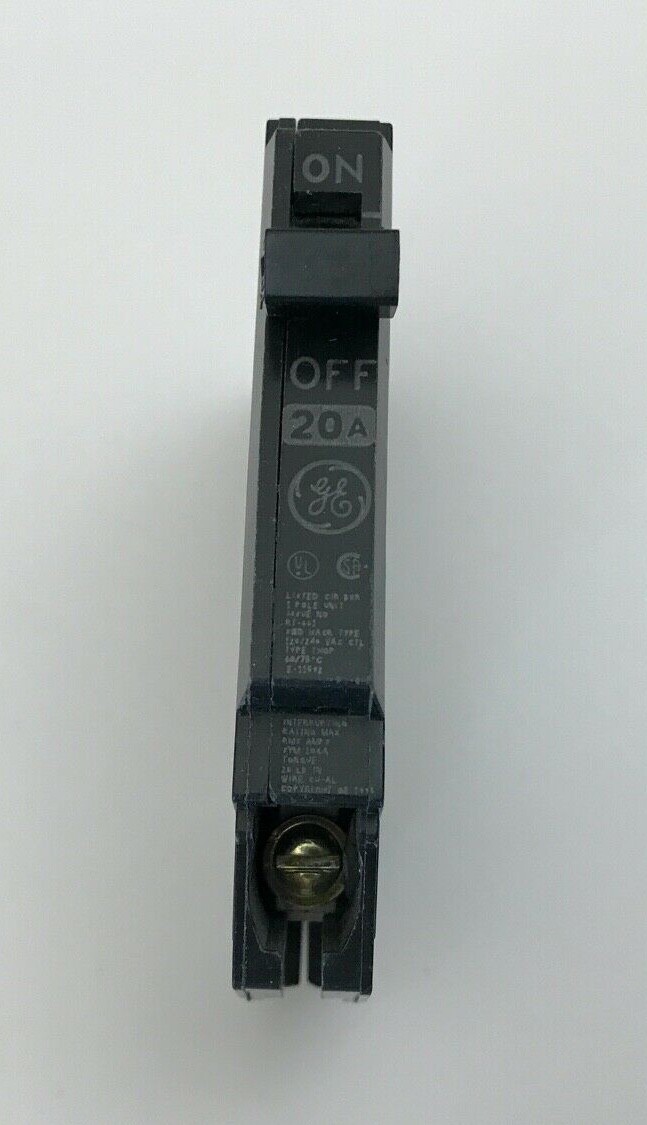 GE THQP120 Plug In Mount Type THQP Feeder Molded Case Circuit Breaker 1 Pole 20