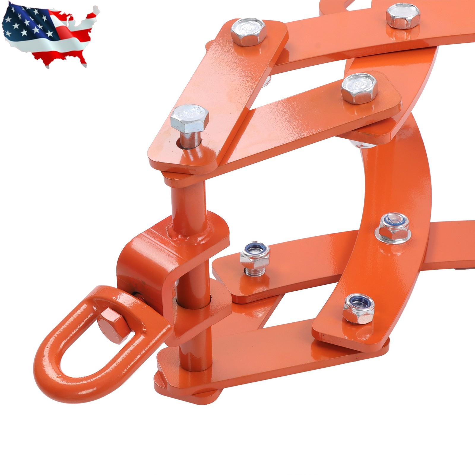 36 Inch Log Lifting Tongs Heavy Duty Steel 4 Serrated Claw Swivel Dragging Tongs