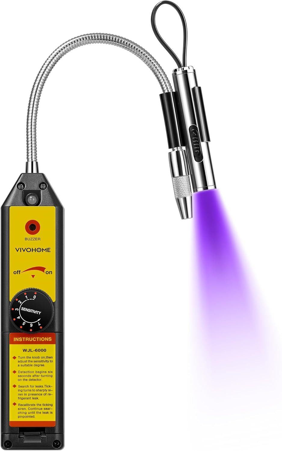 VIVOHOME HVAC Refrigerant Freon Leak Detector with LED Light, AC Sniffer Leak De