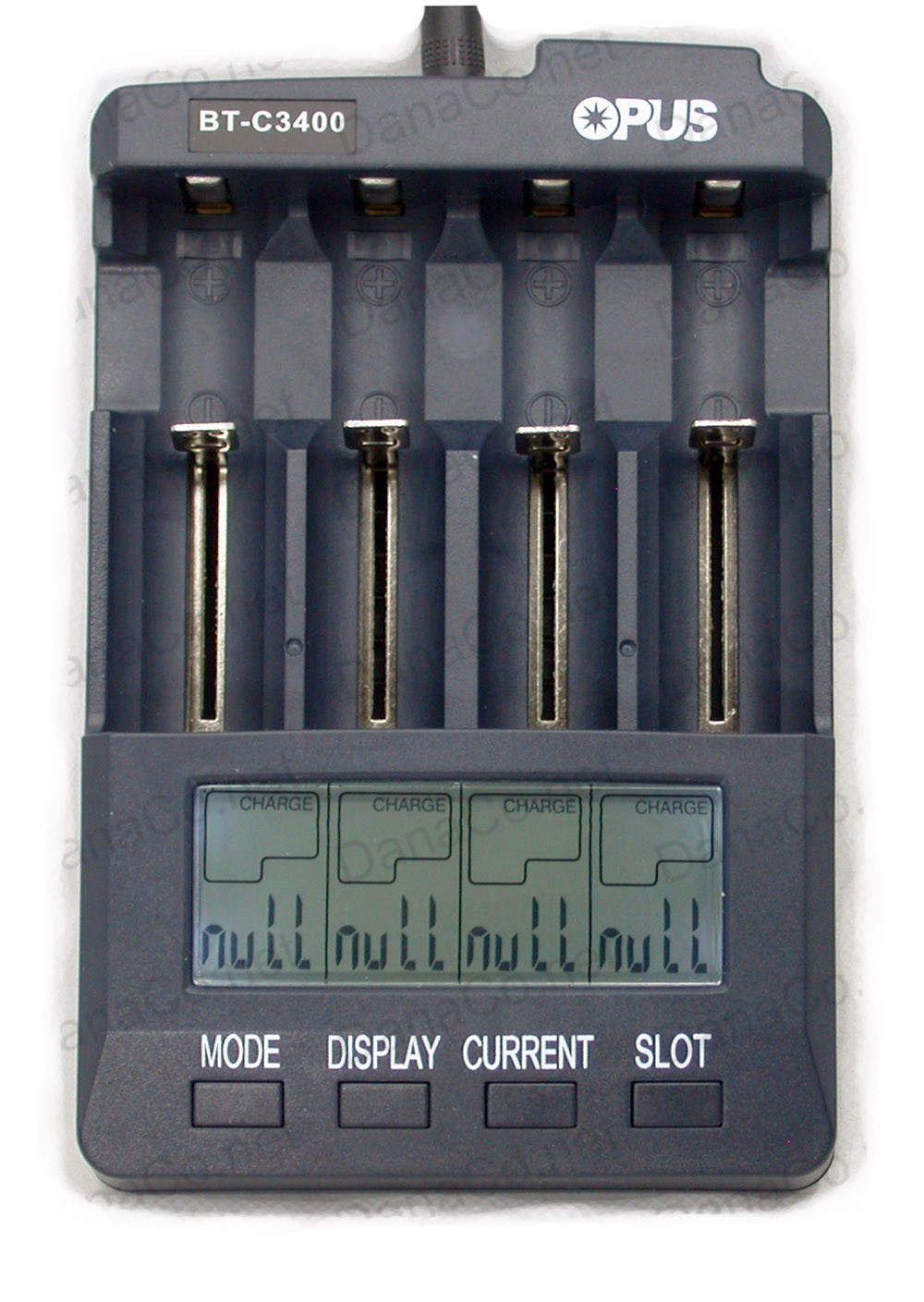 BT-C3400 Opus Battery Charger Analyzer Tester Li-ion AA AAA NiMH NiCd 18650 V3.1