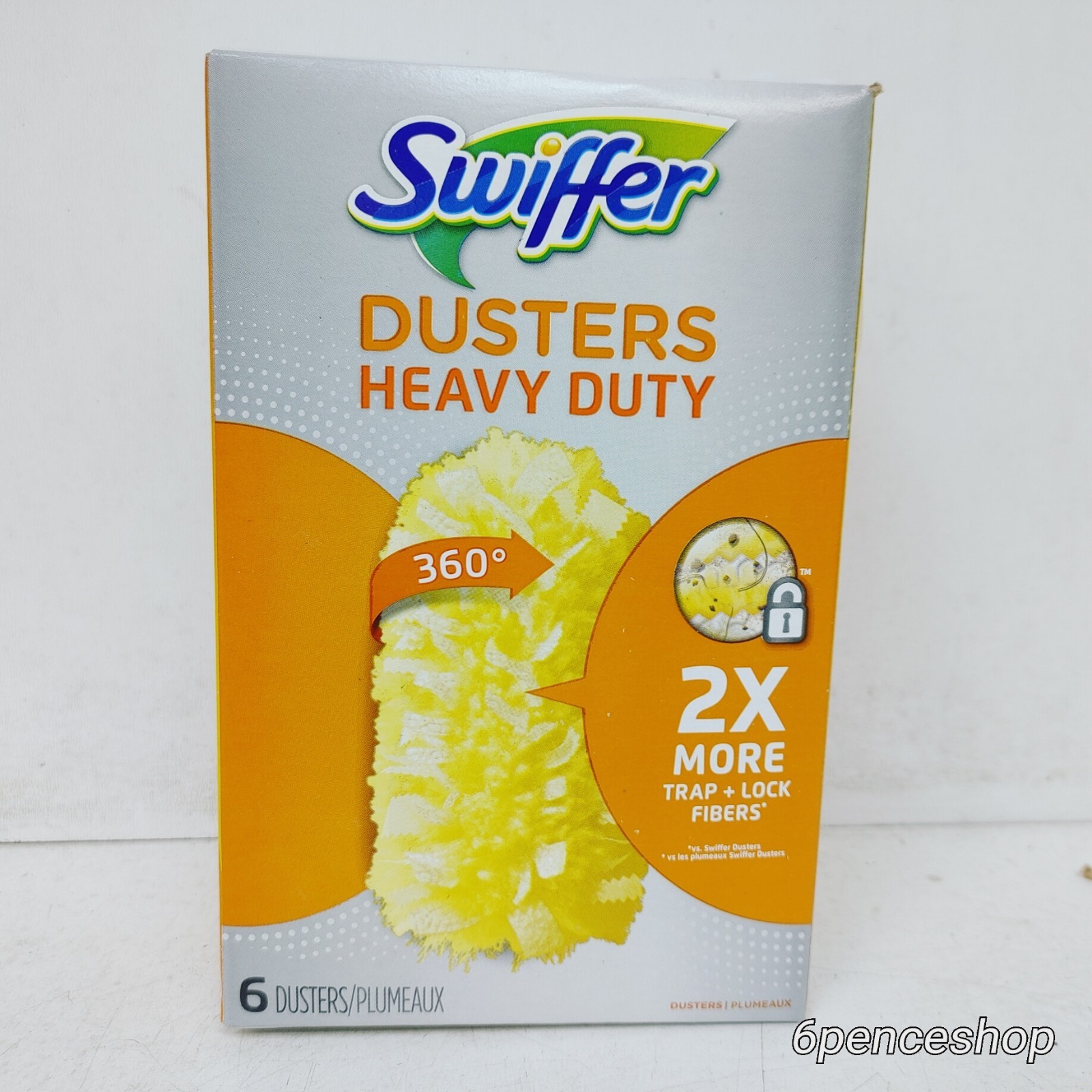 Deformed Box-Swiffer Heavy Duty Dust Lock Fiber Dusters Refill 6/BX